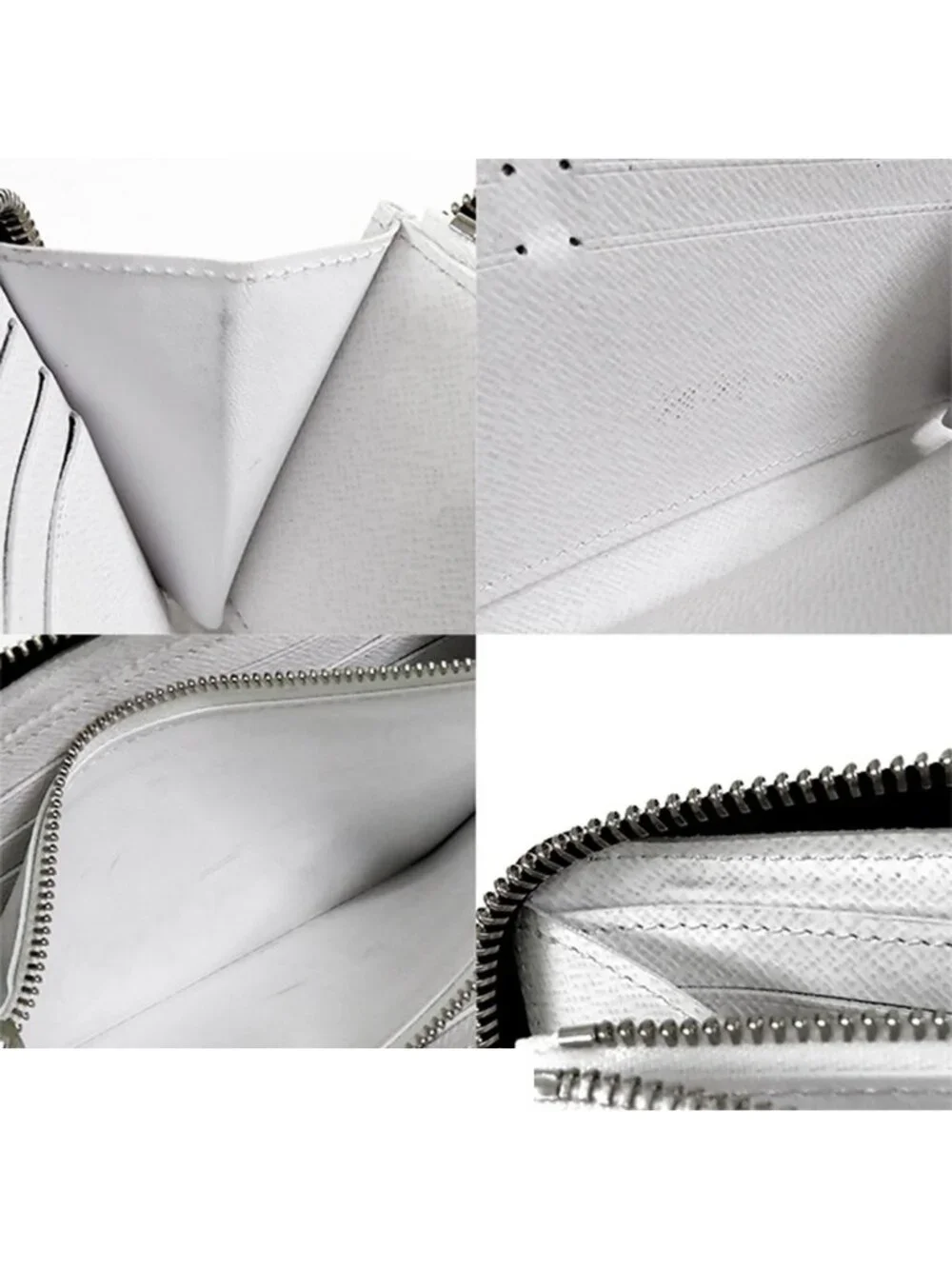 Louis Vuitton Zippy Wallet Horizontal White Taigarama